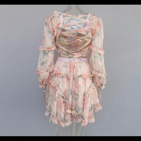 Floral Ruffle Dress - Picture 6 of 7